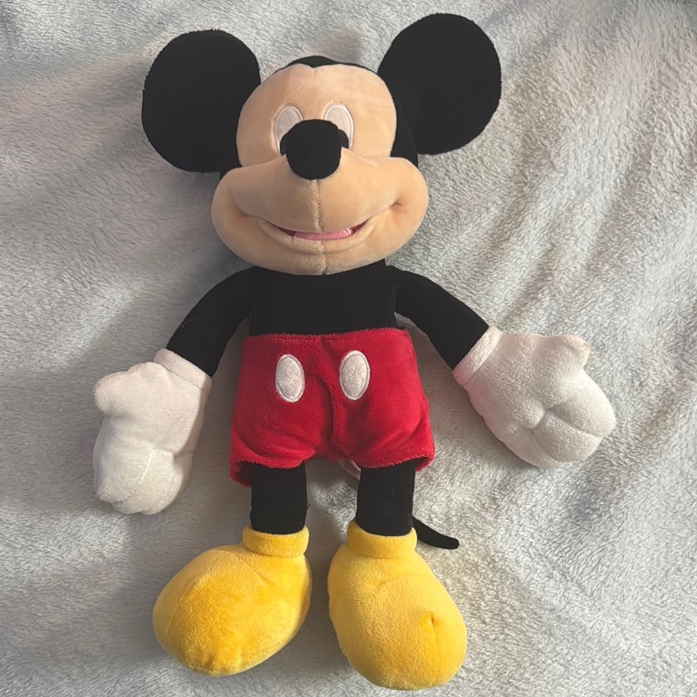 Disney Mickey Mouse Plush Toy - Black, Red, Yellow